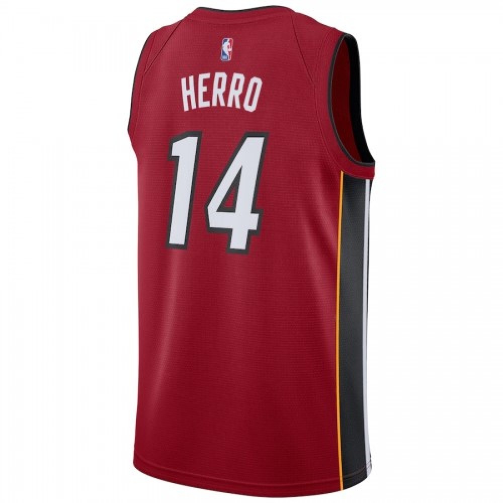 Men's Miami Heat Tyler Herro #14 Jordan Red 20/21 Swingman Player Jersey - Statement Edition-Pro Kit Vault | Brand New 26/27 Sports Jerseys